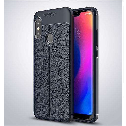 Mobigear Luxury Coque Xiaomi Mi A2 Lite Coque arrière en TPU Souple - Bleu Marin