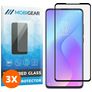 Mobigear Premium Xiaomi Mi 9T Pro Verre trempé Protection d'écran - Compatible Coque - Noir (Lot de 3)