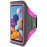 Mobiparts Comfort Fit Brassard Téléphone Samsung Galaxy A21s Brassard Coque de Sport en Neoprène - Neon Pink