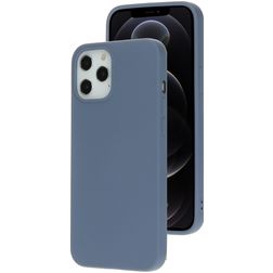 Mobiparts iPhone 12 Pro Max Silicone Coque arrière - Royal Grey