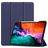 Mobigear Tri-Fold Gel Coque iPad Pro 12.9 Pouces (2022) Etui en TPU,Similicuir + Porte-crayon - Bleu
