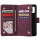 Mobigear Zipper Housse Samsung Galaxy A41 Etui Porte-Monnaie - Rouge