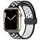 Mobigear Sport Plus Mag Bracelet Silicone Apple Watch Fermeture magnétique - 42/41/40/38 mm - Blanc / Charcoal