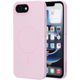 Mobiparts Slim Line Coque iPhone 16e MagSafe Coque arrière Rigide - Blush Pink