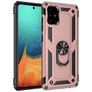 Mobigear Armor Ring Coque Samsung Galaxy A71 Coque arrière Rigide Anti-Chocs avec Anneau-Support - Rose doré