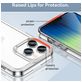 Mobigear Crystal Coque Transparente iPhone 14 Pro Max Coque arrière Rigide - Transparent