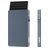 Valenta Cardprotector - Porte Cartes en en Aluminium - 7 Cartes - Compatible MagSafe - Gris
