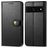Mobigear Snap Button Google Pixel 7 Pro Étui Portefeuille - Noir
