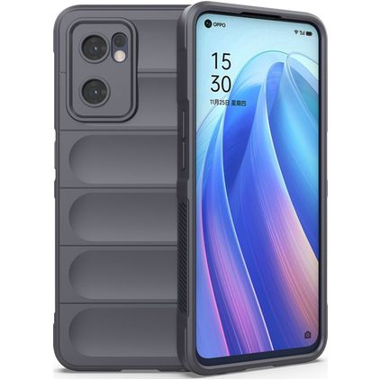 Mobigear Bumpy Coque OPPO Find X5 Lite Coque arrière en TPU Souple - Charcoal