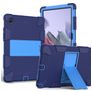 Mobigear ShieldStand Coque Samsung Galaxy Tab A8 10.5 (2021) Coque arrière en Plastique rigide,Silicone + Support Amovible - Bleu
