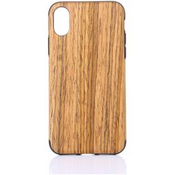 Mobigear Nature iPhone XS Max TPU souple Coque arrière - Teak