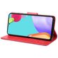 Mobigear Flowers Housse Samsung Galaxy A33 Etui Porte-Monnaie - Rouge