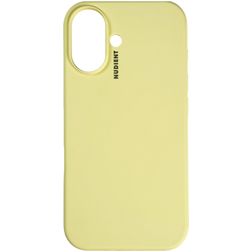Nudient Base iPhone 16 Plus Silicone Coque arrière - Pale Yellow