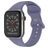 Mobigear Sport Dual Bracelet Silicone Apple Watch Fermeture à clou et passant - 49/46/45/44 mm - Bleu