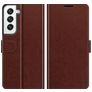 Mobigear Wallet Housse Samsung Galaxy S22 Etui Porte-Monnaie - Marron