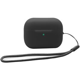 Mobigear Lanyard Coque Apple AirPods Pro 2 Coque en Silicone Souple - Noir