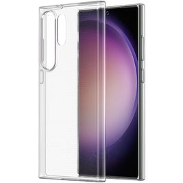 Mobigear Basics Coque Transparente Samsung Galaxy S24 Ultra Coque arrière en TPU Souple - Transparent