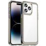 Mobigear Crystal Coque iPhone 14 Pro Coque arrière Rigide - Transparent / Gris