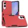 Mobigear Heavy Armor Samsung Galaxy S25 Edge Plastique rigide Coque arrière Antichoc - Rouge