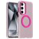 Mobigear Shockproof Coque Samsung Galaxy S24 FE MagSafe Coque arrière Rigide - Rose