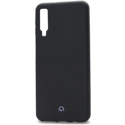 Mobilize Rubber Gelly Coque Samsung Galaxy A7 (2018) Coque arrière en TPU Souple - Matt Black
