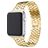 Mobigear Honeycomb Bracelet Acier Apple Watch Fermeture boucle ardillon - 42/41/40/38 mm - Or