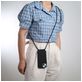 Mobigear Lanyard iPhone 16 Coque avec cordon en Silicone - Noir