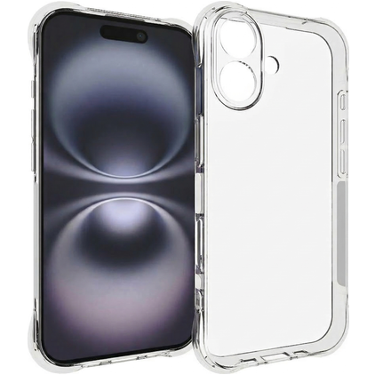 Mobigear Cushion Coque Transparente iPhone 17 Coque arrière en TPU Souple - Transparent