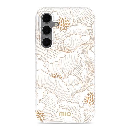 MIO Samsung Galaxy S24 FE MagSafe Plastique rigide Coque arrière - White Roses