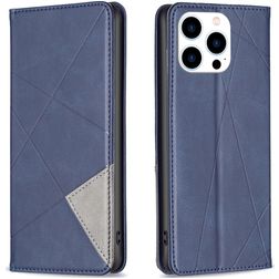 Mobigear Rhombus Slim Housse iPhone 15 Pro Etui - Bleu