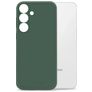 Mobilize Rubber Gelly Coque Samsung Galaxy S24 Plus Coque arrière en TPU Souple - Matt Green