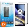 Mobigear Premium Motorola Moto G31 Verre trempé Protection d'écran - Compatible Coque - Noir (Lot de 3)