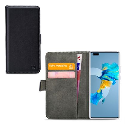 Mobilize Classic Gelly Wallet Huawei Mate 40 Pro Étui Portefeuille - Noir