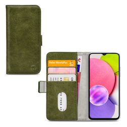 Mobilize Elite Gelly Housse Samsung Galaxy A03s Etui Porte-Monnaie - Vert