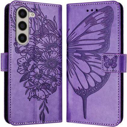 Mobigear Butterfly Housse Samsung Galaxy Z Fold 6 Etui Porte-Monnaie - Violet