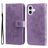 Mobigear Flowers Housse iPhone 17 Etui Porte-Monnaie - Violet