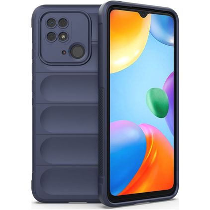 Mobigear Bumpy Coque Xiaomi Redmi 10C Coque arrière en TPU Souple - Dark Blue