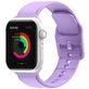 Mobigear Dashed Bracelet Silicone Apple Watch Fermeture boucle ardillon - 42/41/40/38 mm - Violet