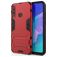 Mobigear Armor Stand Coque Huawei P40 Lite E Coque arrière Rigide Anti-Chocs avec Support Amovible - Rouge