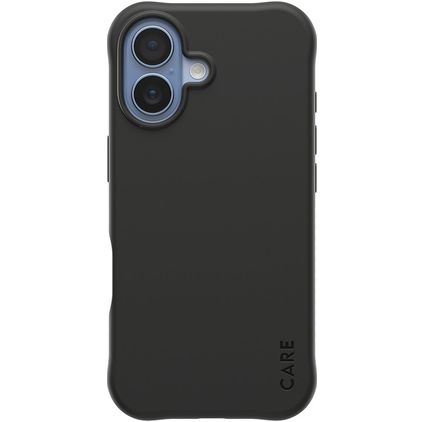 CARE by PanzerGlass Fashionable Coque iPhone 17 MagSafe Coque arrière en Silicone - Noir