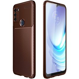 Mobigear Racing Coque Motorola Moto G50 Coque arrière en TPU Souple - Marron