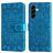 Mobigear Sunflower Housse Samsung Galaxy A57 Etui Porte-Monnaie - Bleu