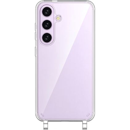 Mobigear Mix & Match Transparent Samsung Galaxy S25 FE TPU souple Coque avec cordon - Transparent