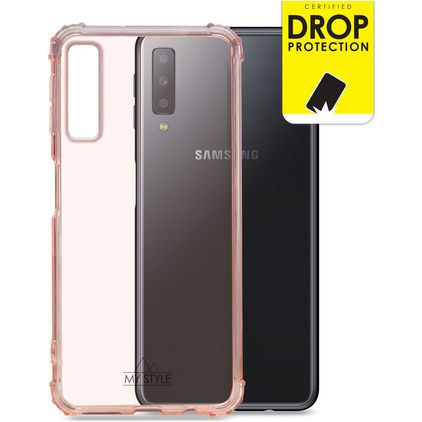 My Style Protective Flex Coque Samsung Galaxy A7 (2018) Coque arrière en TPU Souple Anti-Chocs - Soft Pink