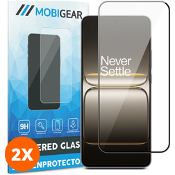 Mobigear Premium OnePlus Nord CE5 Verre trempé Protection d'écran - Compatible Coque - Noir (Lot de 2)