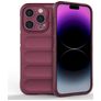 Mobigear Bumpy Coque iPhone 15 Pro Coque arrière en TPU Souple - Bordeaux