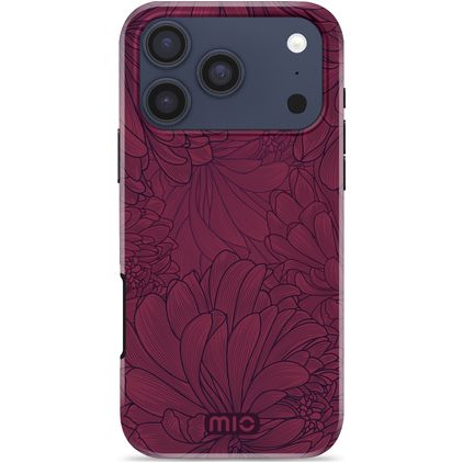 MIO Coque iPhone 18 Pro Max MagSafe Coque arrière Rigide - Berry Blooms