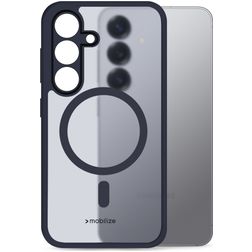 Mobilize Hybrid Coque Samsung Galaxy S25 MagSafe Coque arrière Rigide Anti-Chocs - Bleu