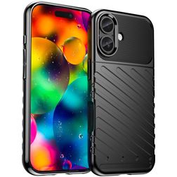 Mobigear Groove iPhone 17 TPU souple Coque arrière - Noir