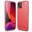 Mobigear Brushed Slim Coque iPhone 13 Coque arrière en TPU Souple - Rouge